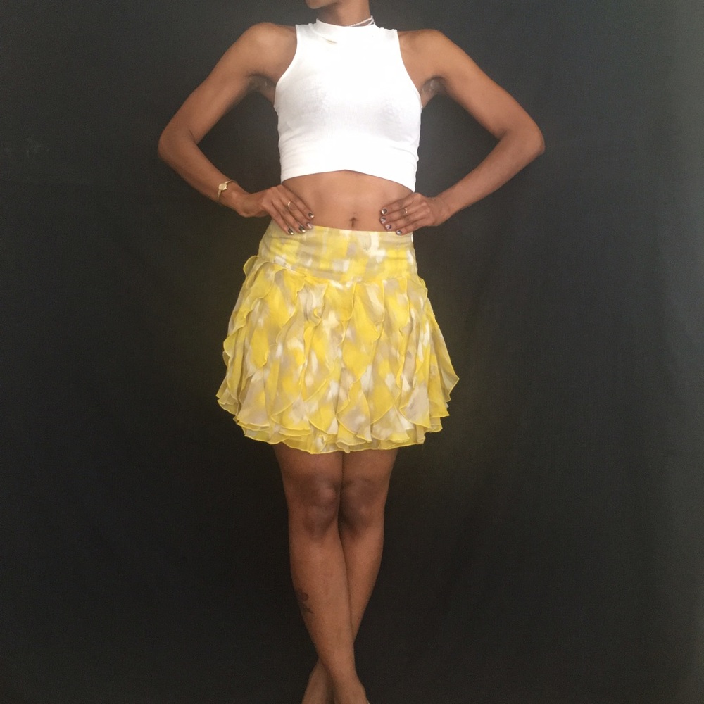 INC Yellow Skirt